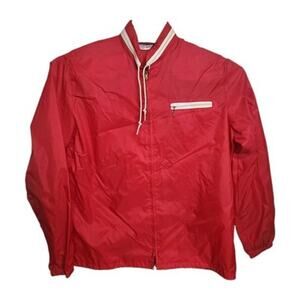 Vintage Men's Boy Scouts Of America Windbreaker Rain Jacket With Jamboree Patch